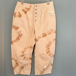 Free People High Rise Tie Dye Jean